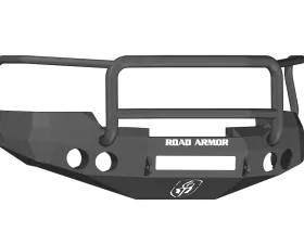CHEVY 1500 SILVERADO 08-13 Front Stealth Non-Winch Bumper Round Light Port Lonestar Guard BLACK Road Armor