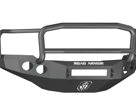 CHEVY Front Non-Winch Bumper Round Light Ports 2500,3500 11-14 BLACK Lonestar Guard Road Armor Stealth Series