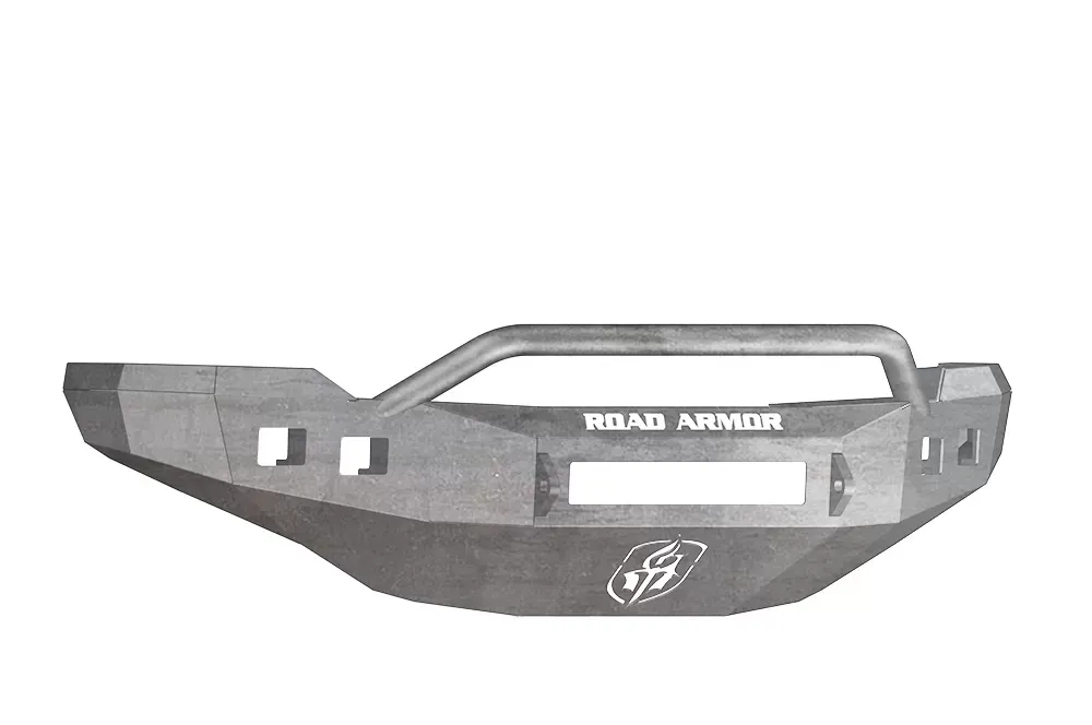 CHEVY Front Non-Winch Bumper Square Light Ports 2500,3500 11-14 RAW Pre-Runner Guard Road Armor Stealth Series - 382R4Z-NW