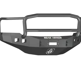 CHEVY Front Winch Bumper Square Light Ports 2500,3500 11-14 BLACK Lonestar Guard Road Armor Stealth Series