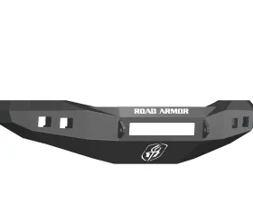 DODGE Front Non-Winch Bumper Square Light Ports 2500,3500,4500,5500 06-09 BLACK Road Armor Stealth Series