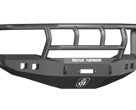 DODGE Front Winch Bumper Square Light Ports 2500,3500,4500,5500 06-09 BLACK Titan II Guard Road Armor Stealth Series