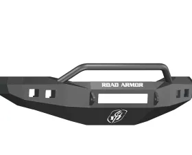 DODGE Front Non-Winch Bumper Square Light Ports 2500,3500,4500,5500 06-09 BLACK Pre-Runner Guard Road Armor Stealth Series
