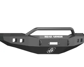 DODGE Front Winch Bumper Square Light Ports 2500,3500,4500,5500 06-09 BLACK Pre-Runner Guard Road Armor Stealth Series