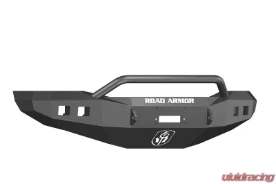 DODGE Front Winch Bumper Square Light Ports 2500,3500,4500,5500 06-09 BLACK Pre-Runner Guard Road Armor Stealth Series - 406R4B
