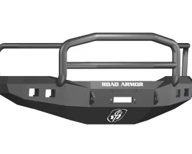 DODGE Front Winch Bumper Square Light Ports 2500,3500,4500,5500 06-09 BLACK Lonestar Guard Road Armor Stealth Series