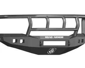 DODGE Front Non-Winch Bumper Square Light Ports 1500 RAM 06-08 BLACK Titan II Guard Road Armor Stealth Series