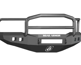 DODGE Front Non-Winch Bumper Square Light Ports 1500 RAM 06-08 BLACK Lonestar Guard Road Armor Stealth Series