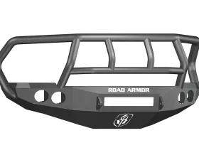 DODGE Front Non-Winch Bumper Round Light Ports 2500,3500,4500,5500 RAM 10-15 BLACK Titan II Guard Road Armor Stealth Series