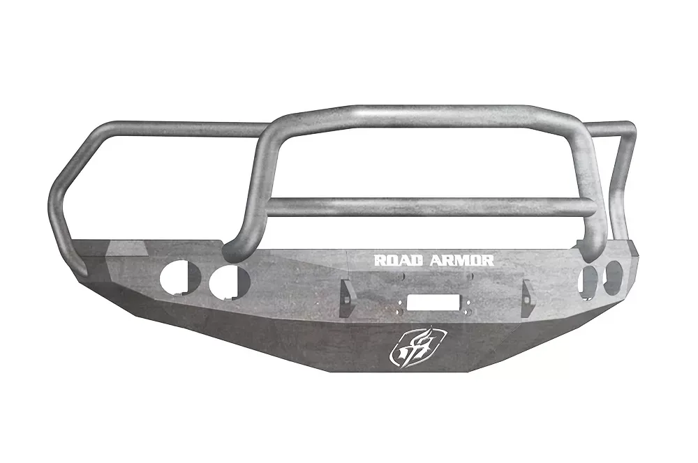DODGE Front Winch Bumper Round Light Ports 2500,3500,4500,5500 RAM 10-15 RAW Lonestar Guard Road Armor Stealth Series - 40805Z