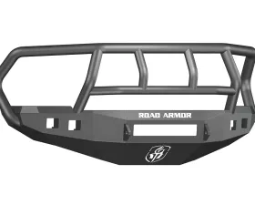 DODGE Front Non-Winch Bumper Square Light Ports 2500,3500,4500,5500 RAM 10-15 BLACK Titan II Guard Road Armor Stealth Series
