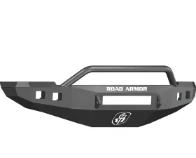 DODGE Front Non-Winch Bumper Square Light Ports 2500,3500,4500,5500 RAM 10-15 BLACK Pre-Runner Guard Road Armor Stealth Series