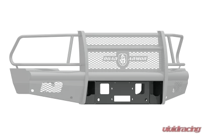 DODGE 2500,3500,4500,5500 RAM 10-17 Front Vaquero Winch Plate BLACK Road Armor - 410V-WP