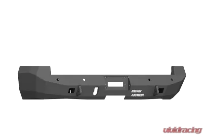 DODGE 2500,3500,4500,5500 RAM 10-17 Rear Stealth Winch Bumper with Sensor Holes for Dually BLACK Road Armor - 412SDB