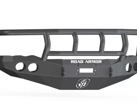 DODGE Front Winch Bumper Round Light Ports 2500,3500 RAM 03-05 BLACK Titan II Guard Road Armor Stealth Series