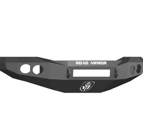 DODGE Front Non-Winch Bumper Round Light Ports 2500,3500,4500,5500 RAM 06-09 BLACK Road Armor Stealth Series