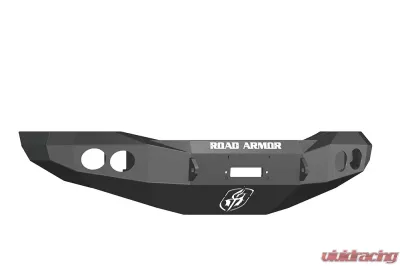 DODGE Front Winch Bumper Round Light Ports 2500,3500,4500,5500 RAM 06-09 BLACK Road Armor Stealth Series - 44060B