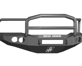 DODGE Front Non-Winch Bumper Round Light Ports 2500,3500,4500,5500 RAM 06-09 BLACK Lonestar Guard Road Armor Stealth Series
