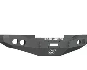 DODGE Front Winch Bumper Round Light Ports 1500,2500,3500 RAM 94-96 BLACK Road Armor Stealth Series