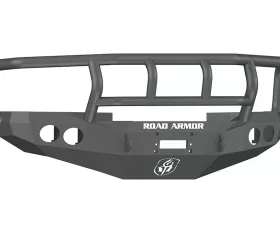 DODGE Front Winch Bumper Round Light Ports 1500,2500,3500 RAM 94-96 BLACK Titan II Guard Road Armor Stealth Series