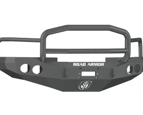 DODGE Front Winch Bumper Round Light Ports 1500,2500,3500 RAM 94-96 BLACK Lonestar Guard Road Armor Stealth Series