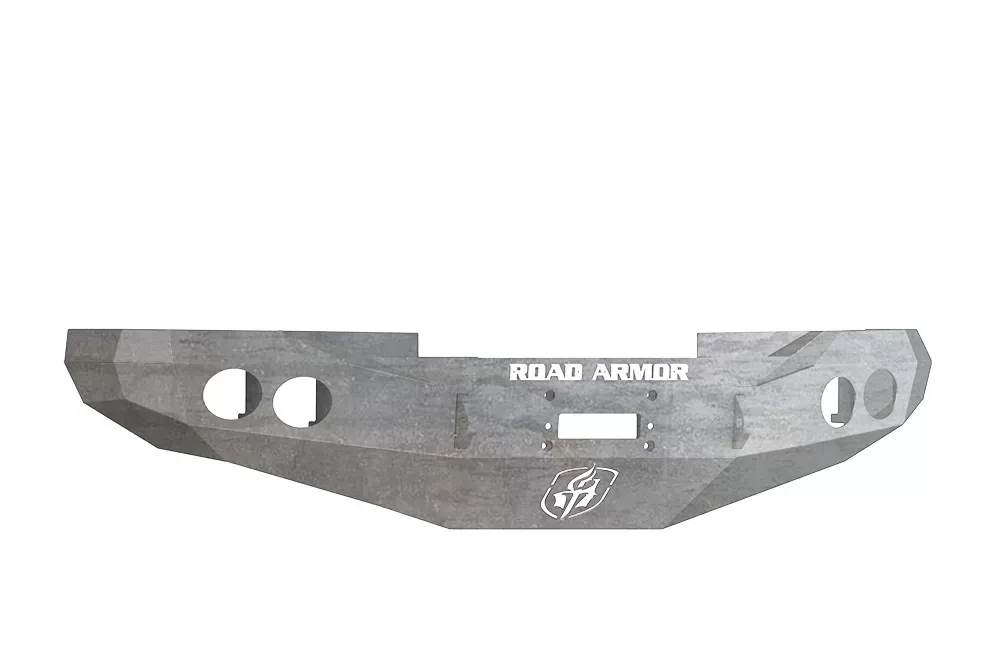 DODGE Front Winch Bumper Round Light Ports 1500 RAM 97-01 RAW Road Armor Stealth Series - 47010Z