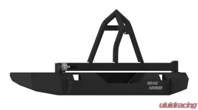 JEEP Rear Non-Winch Bumper JK 07-16 BLACK Tire Carrier Guard Road Armor Stealth Series - 508R0B-TC
