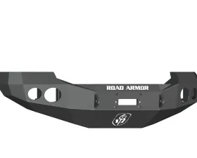 FORD Front Winch Bumper Round Light Ports F-250,F-350,F-450 SUPER DUTY 05-07 BLACK Road Armor Stealth Series