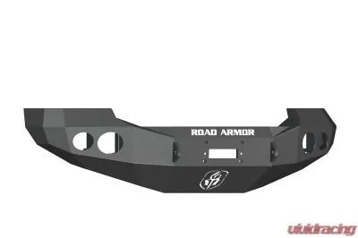 FORD Front Winch Bumper Round Light Ports F-250,F-350,F-450 SUPER DUTY 05-07 BLACK Road Armor Stealth Series - 60500B