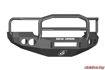 FORD Front Non-Winch Bumper Round Light Ports F-250,F-350,F-450 SUPER DUTY/EXCURSION 05-07 BLACK Lonestar Guard Road Armor Stealth Series - 60505B-NW