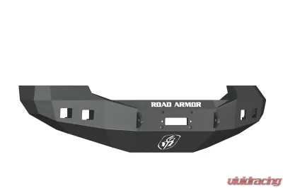 FORD Front Winch Bumper Square Light Ports F-250,F-350,F-450 SUPER DUTY 05-07 BLACK Road Armor Stealth Series - 605R0B