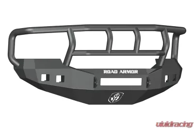 FORD Front Non-Winch Bumper Square Light Ports F-250,F-350,F-450 SUPER DUTY 05-07 BLACK Titan II Guard Road Armor Stealth Series - 605R2B-NW