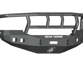 FORD Front Winch Bumper Square Light Ports F-250,F-350,F-450 SUPER DUTY 05-07 BLACK Titan II Guard Road Armor Stealth Series
