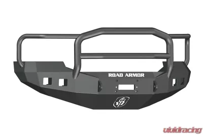 FORD Front Winch Bumper Square Light Ports F-250,F-350,F-450 SUPER DUTY 05-07 BLACK Lonestar Guard Road Armor Stealth Series - 605R5B