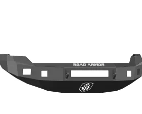 FORD Front Non-Winch Bumper Square Light Ports F-150 09-14 BLACK Road Armor Stealth Series