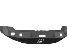 FORD Front Winch Bumper Square Light Ports F-150 09-14 BLACK Road Armor Stealth Series