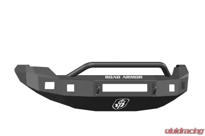 FORD Front Non-Winch Bumper Square Light Ports F-150 09-14 BLACK Pre-Runner Guard Road Armor Stealth Series - 613R4B-NW