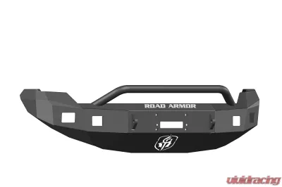 FORD Front Winch Bumper Square Light Ports F-150 09-14 BLACK Pre-Runner Guard Road Armor Stealth Series - 613R4B
