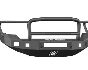 FORD Front Non-Winch Bumper Square Light Ports F-150 09-14 BLACK Lonestar Guard Road Armor Stealth Series