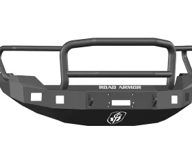 FORD Front Winch Bumper Square Light Ports F-150 09-14 BLACK Lonestar Guard Road Armor Stealth Series