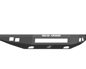 FORD Front Winch Bumper Square Light Ports F-150 RAPTOR 10-14 BLACK Road Armor Stealth Series