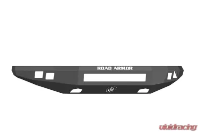 FORD Front Winch Bumper Square Light Ports F-150 RAPTOR 10-14 BLACK Road Armor Stealth Series - 614R0B-NW