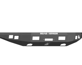 FORD Front Winch Bumper Square Light Ports F-150 RAPTOR 10-14 BLACK Road Armor Stealth Series