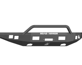 FORD Front Winch Bumper Square Light Ports F-150 RAPTOR 10-14 BLACK Pre-Runner Guard Road Armor Stealth Series