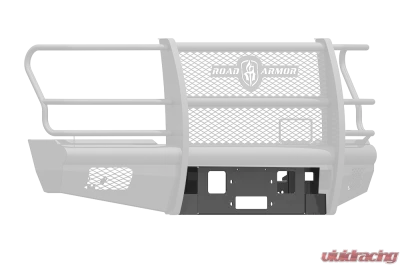 FORD F-250,F-350 SUPER DUTY 2017-2021 Front Vaquero Winch Plate BLACK Road Armor - 617V-WP