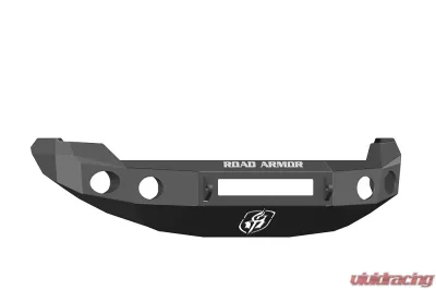 FORD Front Non-Winch Bumper Round Light Ports F-150 09-14 BLACK Road Armor Stealth Series - 66130B-NW