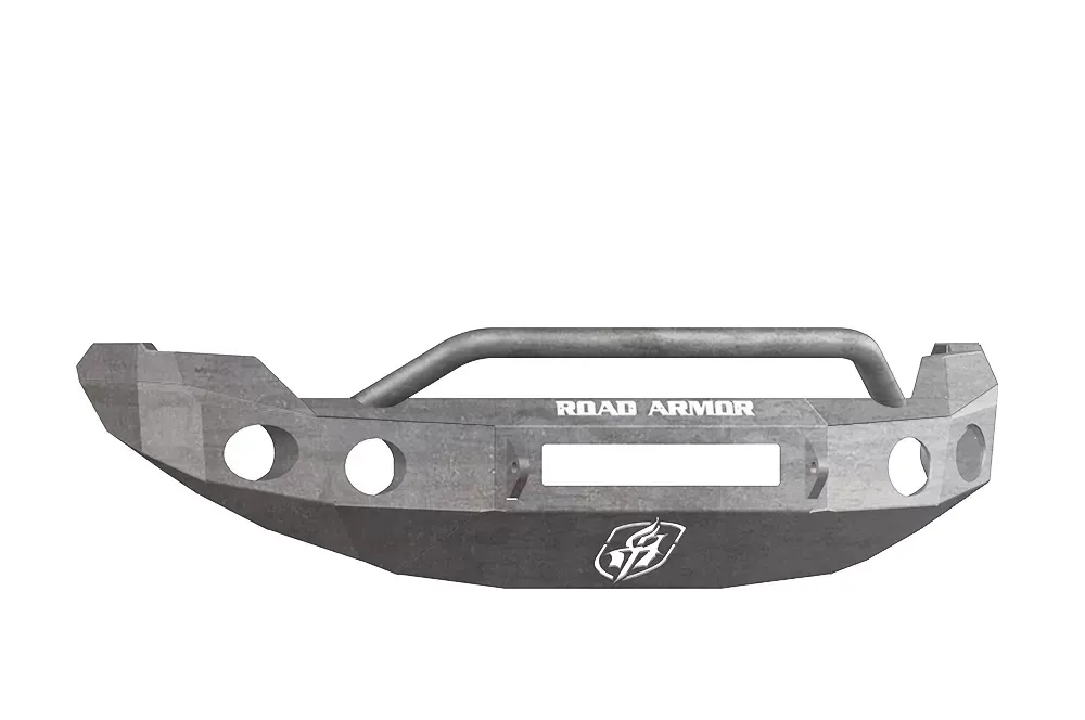 FORD Front Non-Winch Bumper Round Light Ports F-150 09-14 RAW Pre-Runner Guard Road Armor Stealth Series - 66134Z-NW