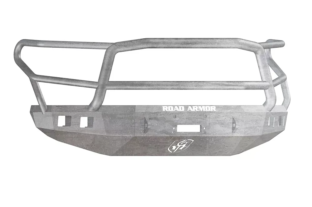 TOYOTA Front Winch Bumper Square Light Ports TUNDRA 14-18 RAW Lonestar Guard Road Armor Stealth Series - 914R5Z