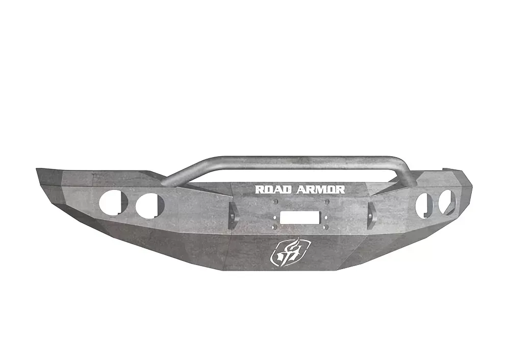 TOYOTA Front Winch Bumper Round Light Ports TUNDRA 07-13 RAW Pre-Runner Guard Road Armor Stealth Series - 99034Z