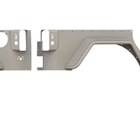 JEEP Body Armor Rear Skin w/Angled Flare (4 Door) JK 07-16 RAW Road Armor Defender Series